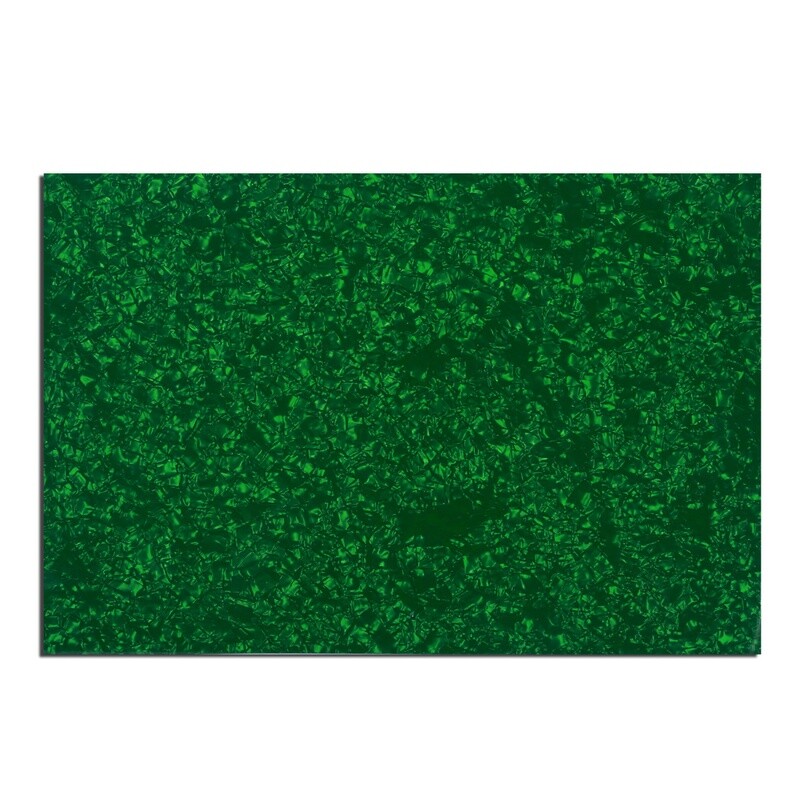 Brio Pickguard Blanks 12" x 17" 4 Ply Pearloid Green