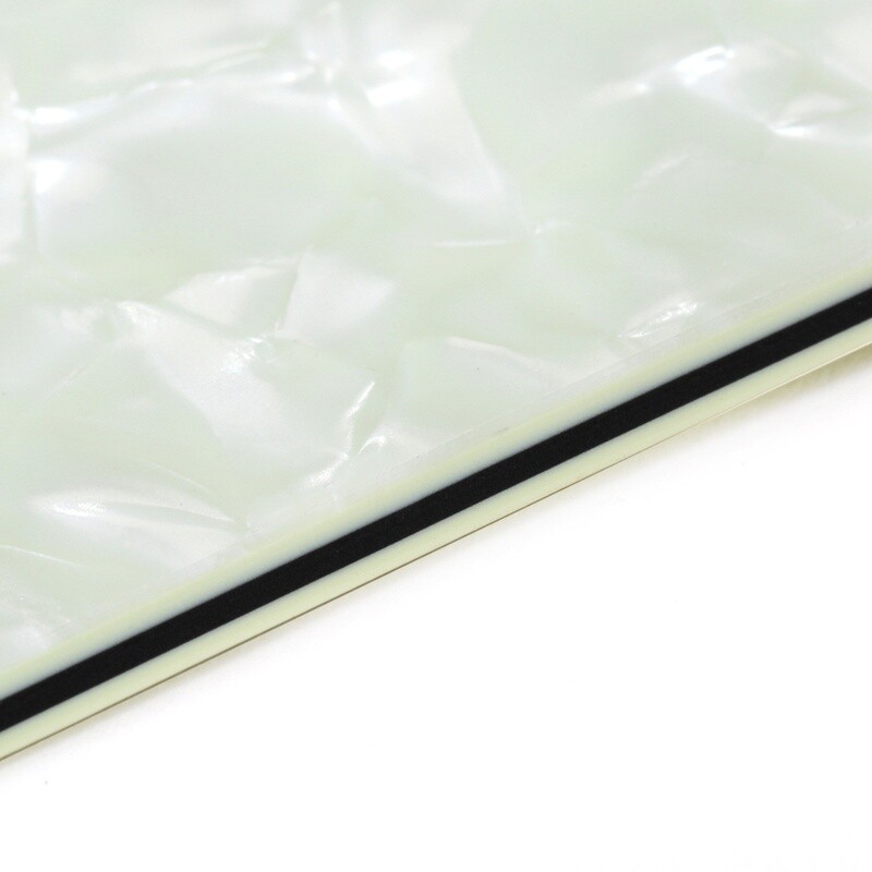 Brio Pickguard Blanks 12" x 17" 4 Ply Pearloid Mint Green