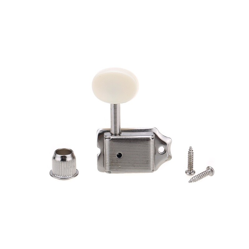 Brio ​Vintage 6-in-Line Guitar Tuners Split Shaft Machine Heads 9mm Bushing.