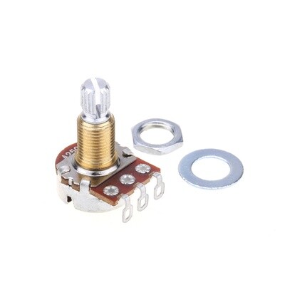 A250K Brio Brass Thread Mini Metric Sized Control Pots Audio Taper Potentiometers