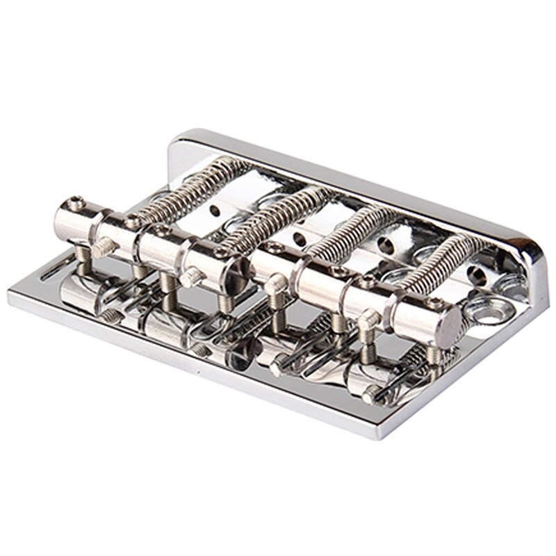 Brio 4-Strings Bass Bridge for PB, JB Style,Chrome