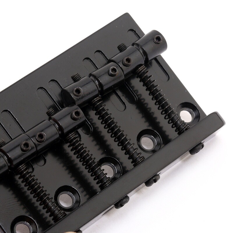 Brio 4-Strings Bass Bridge for PB, JB Style, Black