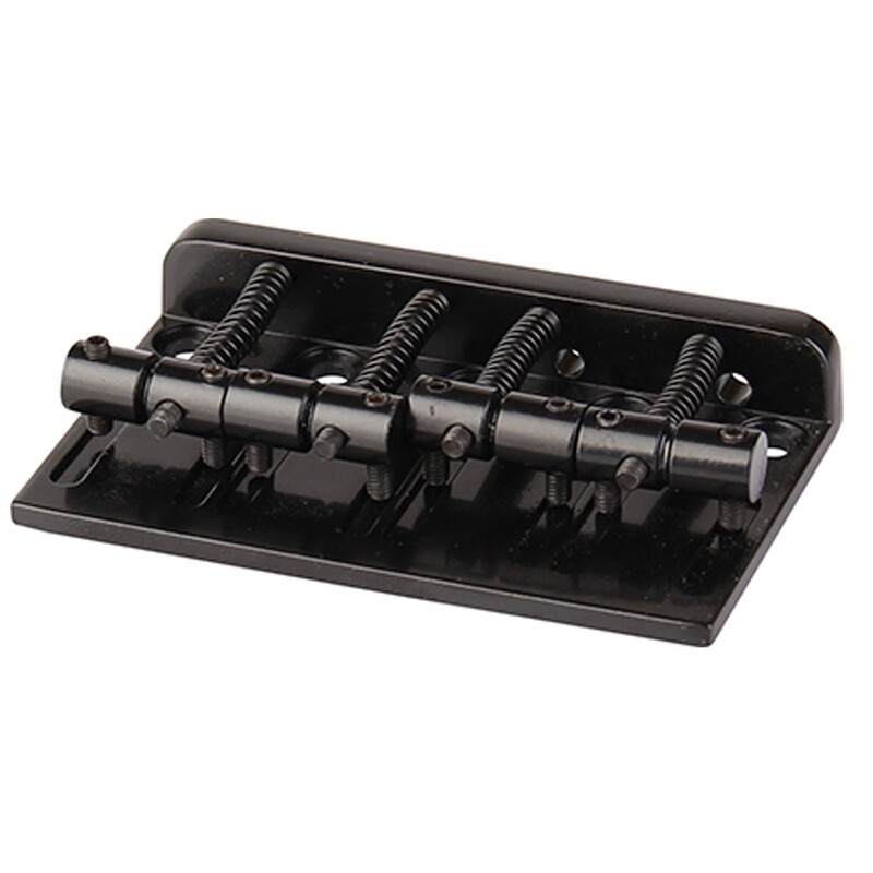 Brio 4-Strings Bass Bridge for PB, JB Style, Black