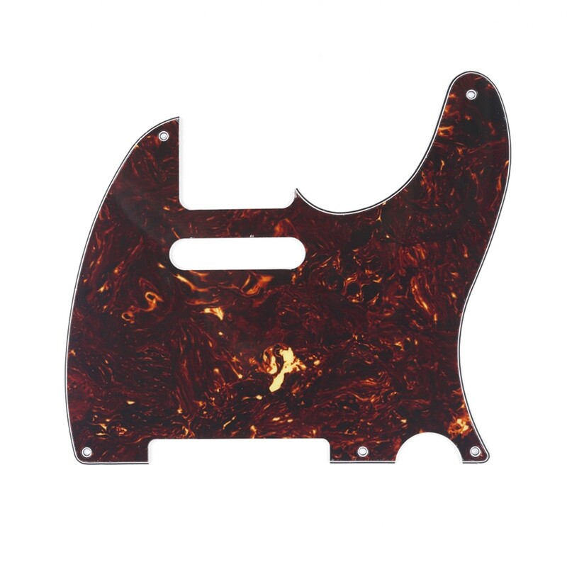 Brio 5 Hole Vintage Tele® Pickguard USA/Mexican Fender Standard Brown Tortoise 4ply