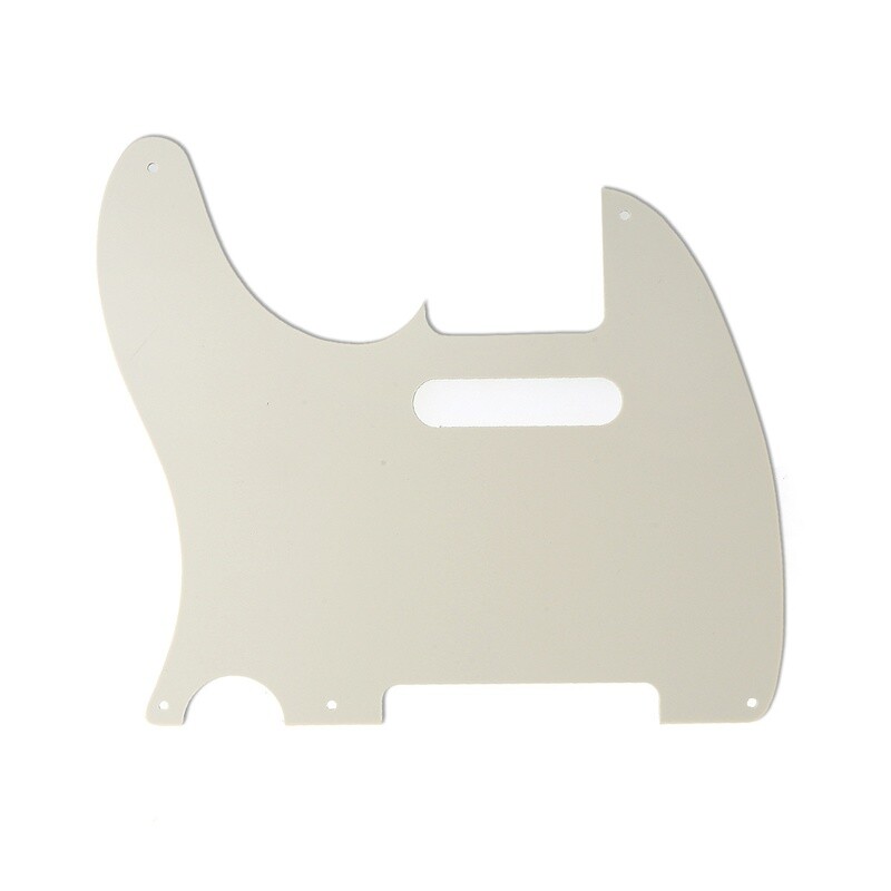 Brio Vintage 5 Hole Tele® Pickguard RH  4 Ply Pearl Parchment ( Aged White )