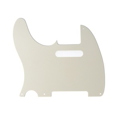 Brio Vintage 5 Hole Tele® Pickguard RH  4 Ply Pearl Parchment ( Aged White )