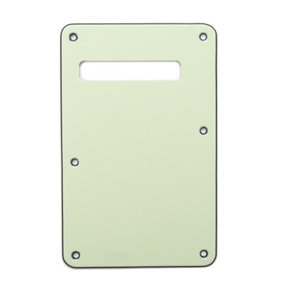 Brio Mint Green Modern Style Back Plate Tremolo Cover 3 ply - US/Mexican Fender®Strat® Fit