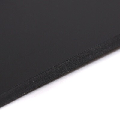 Brio Matte Black Modern Style Back Plate Tremolo Cover 1 ply - US/Mexican Fender®Strat® Fit