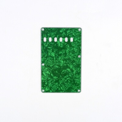 Brio Pearl Green Vintage Style Back Plate Tremolo Cover 4 ply - US/Mexican Fender®Strat® Fit