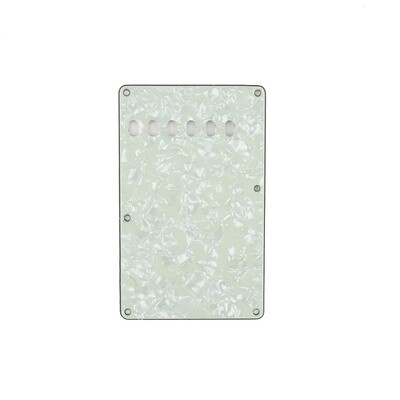 Brio Pearl Mint Green Vintage Style Back Plate Tremolo Cover 4 ply - US/Mexican Fender®Strat® Fit