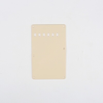 Brio Cream Vintage Style Back Plate Tremolo Cover 1 ply - US/Mexican Fender®Strat® Fit
