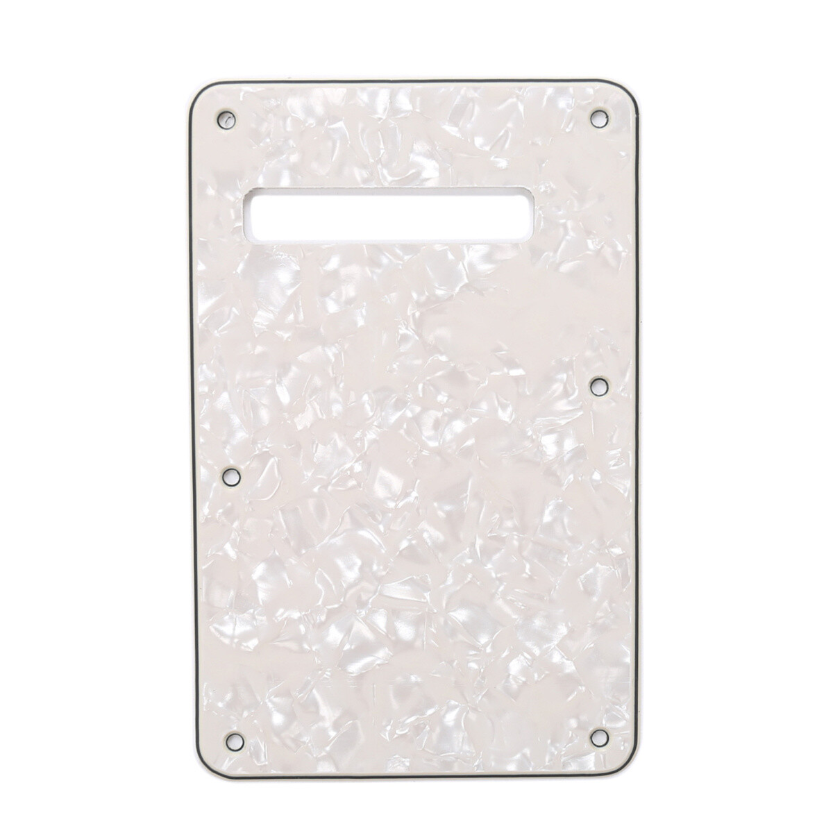 Brio Pearl Aged White Modern Style Back Plate Tremolo Cover 3 ply - US/Mexican Fender®Strat® Fit