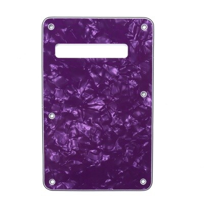 Brio Pearl Purple Modern Style Back Plate Tremolo Cover 4 ply - US/Mexican Fender®Strat® Fit
