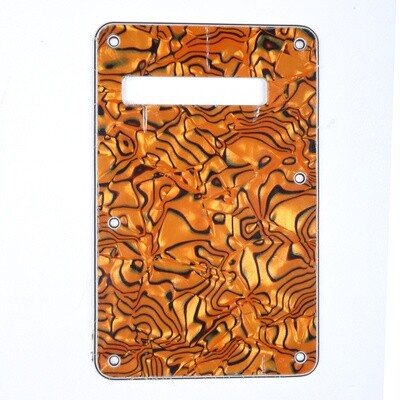 Brio Tiger Shell Modern Style Back Plate Tremolo Cover 4 ply - US/Mexican Fender®Strat® Fit