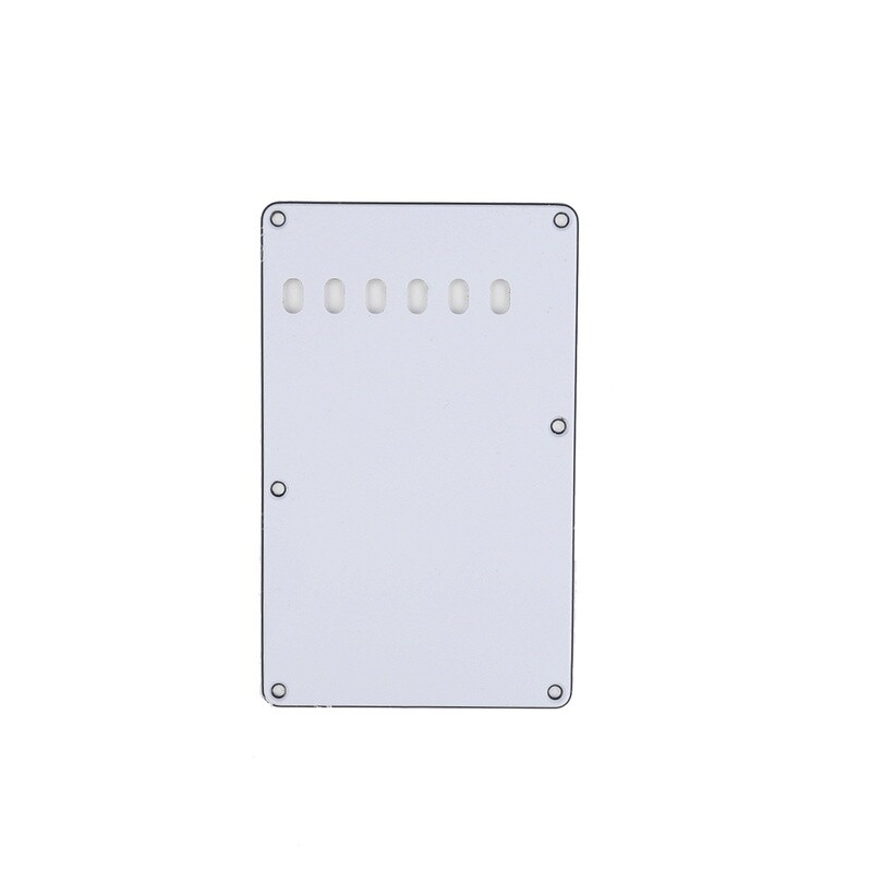 Brio White Vintage Style Back Plate Tremolo Cover 3 ply - US/Mexican Fender®Strat® Fit