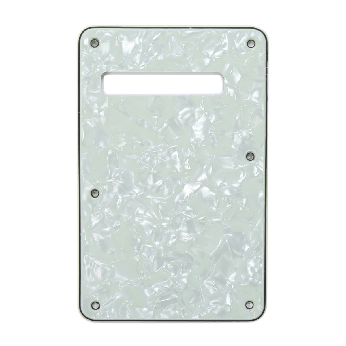 Brio Pearl Mint Modern Style Back Plate Tremolo Cover 4 ply - US/Mexican Fender®Strat® Fit