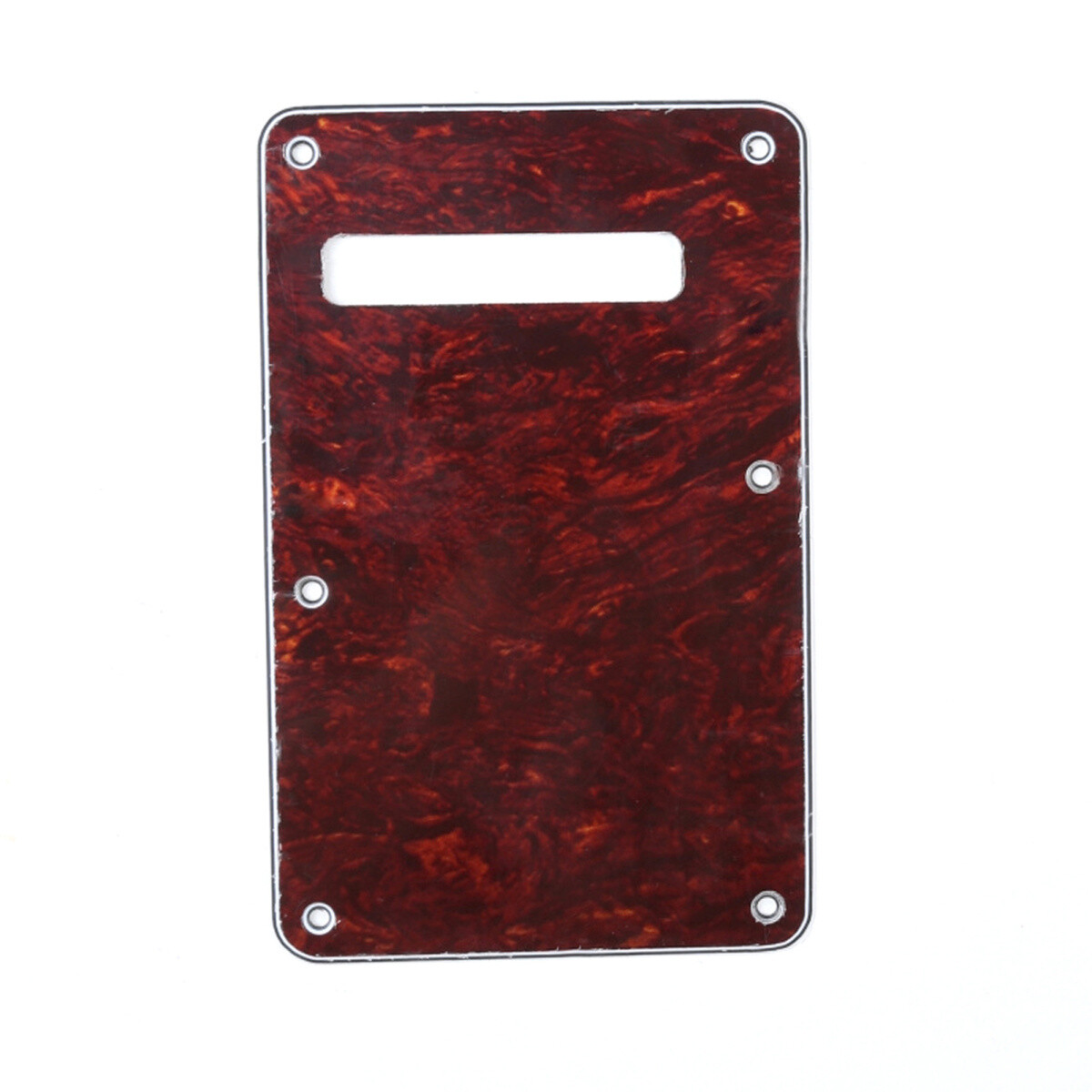 Brio Red Tortoise Modern Style Back Plate Tremolo Cover 4 ply - US/Mexican Fender®Strat® Fit