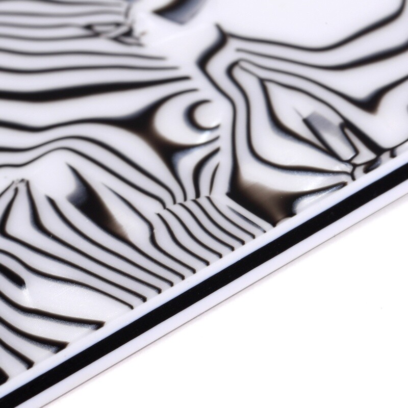 Brio Shell Black Modern Style Back Plate Tremolo Cover 4 ply - US/Mexican Fender®Strat® Fit