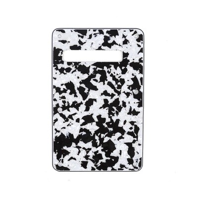 Brio Agate Black Modern Style Back Plate Tremolo Cover 4 ply - US/Mexican Fender®Strat® Fit