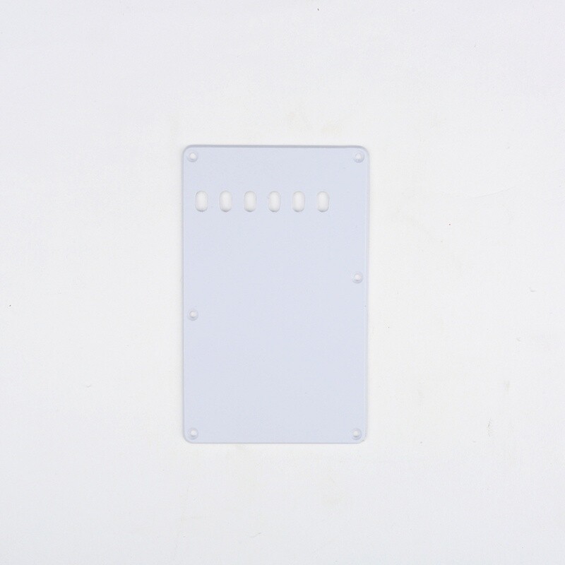 Brio White Vintage Style Back Plate Tremolo Cover 1 ply - US/Mexican Fender®Strat® Fit