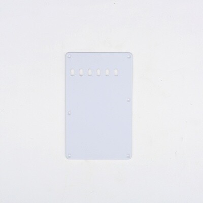 Brio White Vintage Style Back Plate Tremolo Cover 1 ply - US/Mexican Fender®Strat® Fit