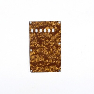 Brio Pearl Bronze Vintage Style Back Plate Tremolo Cover 4 ply - US/Mexican Fender®Strat® Fit