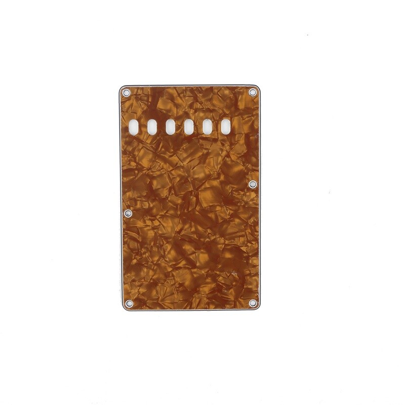 Brio Pearl Earthly Bronze Vintage Style Back Plate Tremolo Cover 4 ply - US/Mexican Fender®Strat® Fit