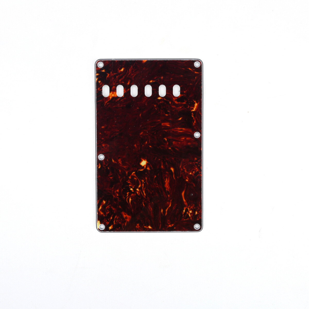 Brio Brown Tortoise Vintage Style Back Plate Tremolo Cover 4 ply - US/Mexican Fender®Strat® Fit