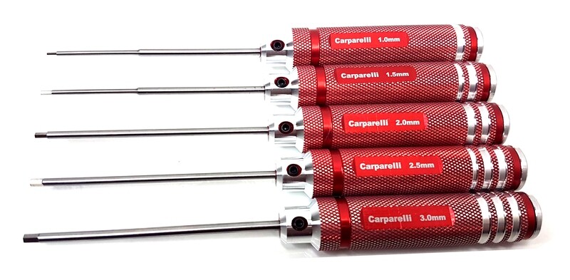 Carparelli Aluminum Guitar Hex Driver Set 5