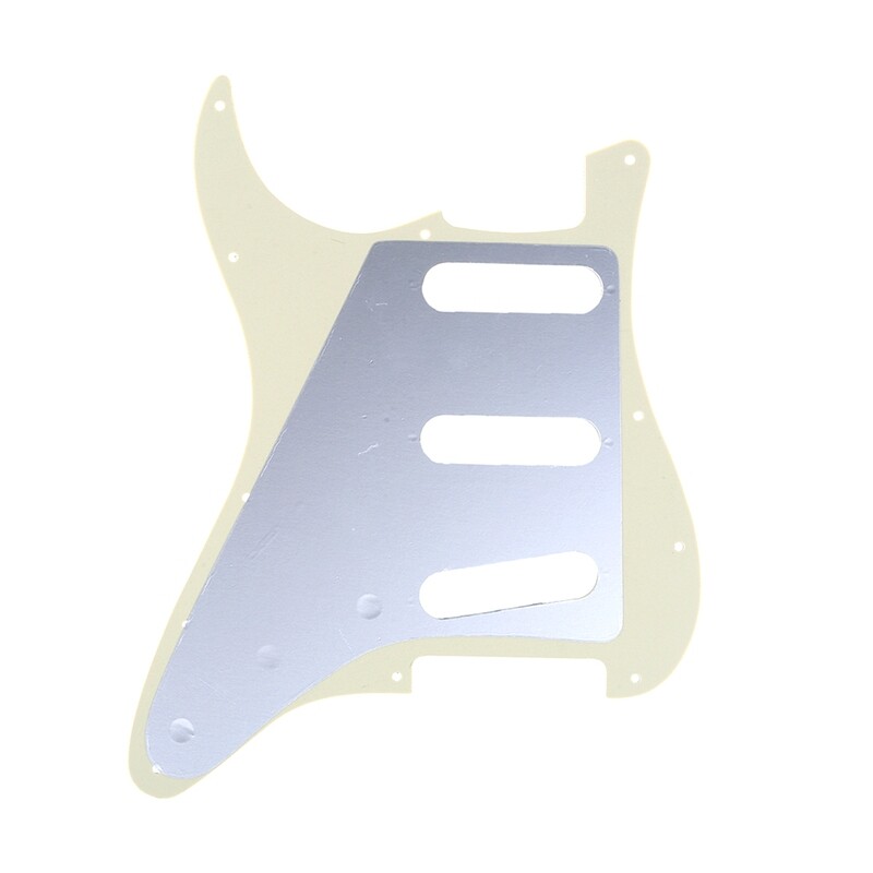 Brio SSS Strat® Pickguard 11 Holes 1960's 64 Reissue Cream 3ply