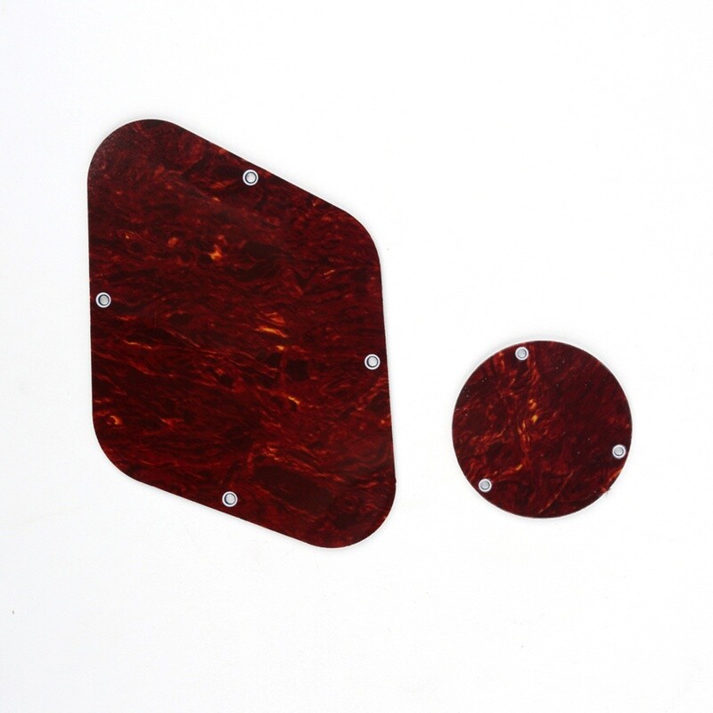 Brio Les Paul Backplate &amp; Switch Cover Red Tortoise Shell 4 ply