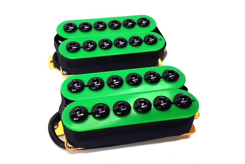 Brio Hexa-Buck Humbuckers -  Neck &amp; Bridge - Green