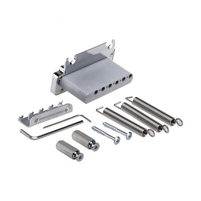 Wilkinson 52.5mm(2-1/16 inch) Full Block ST Guitar Tremolo Bridge Pop-In Arm 2-Point for American Standard or Professional Fender Strat, Chrome