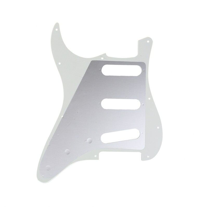 Brio SSS Strat® Pickguard 11 Holes 1960's 64 Reissue Parchment 3 Ply