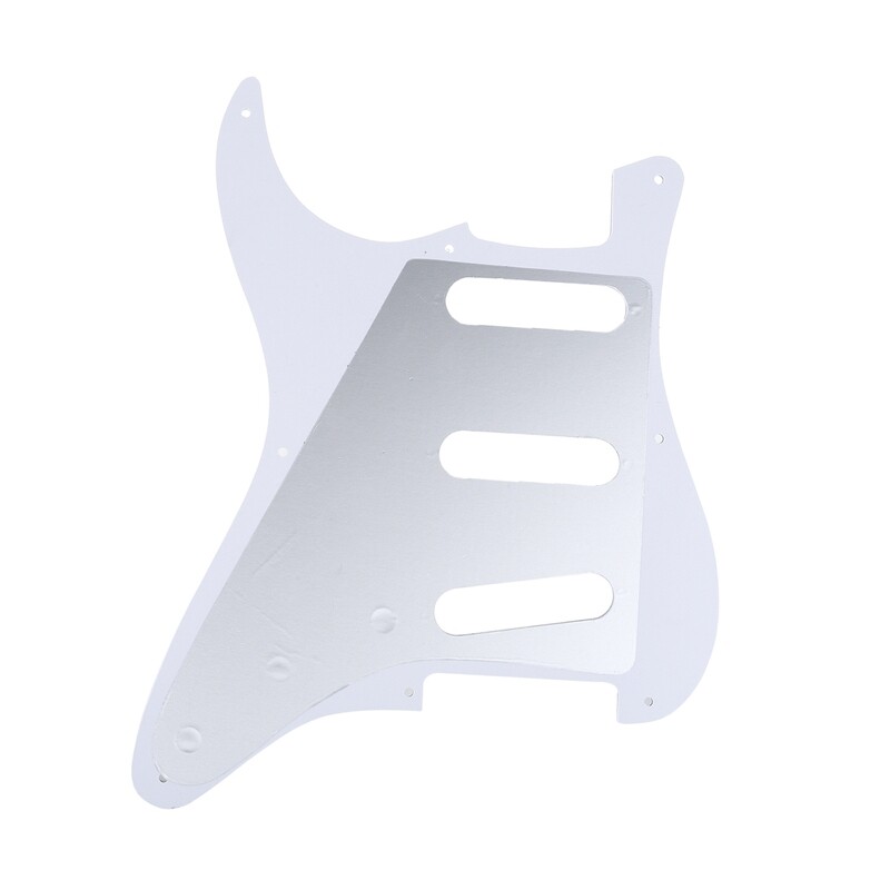 Brio SSS Strat® Pickguard 11 Holes 1960's 64 Reissue Pearloid White 4 Ply