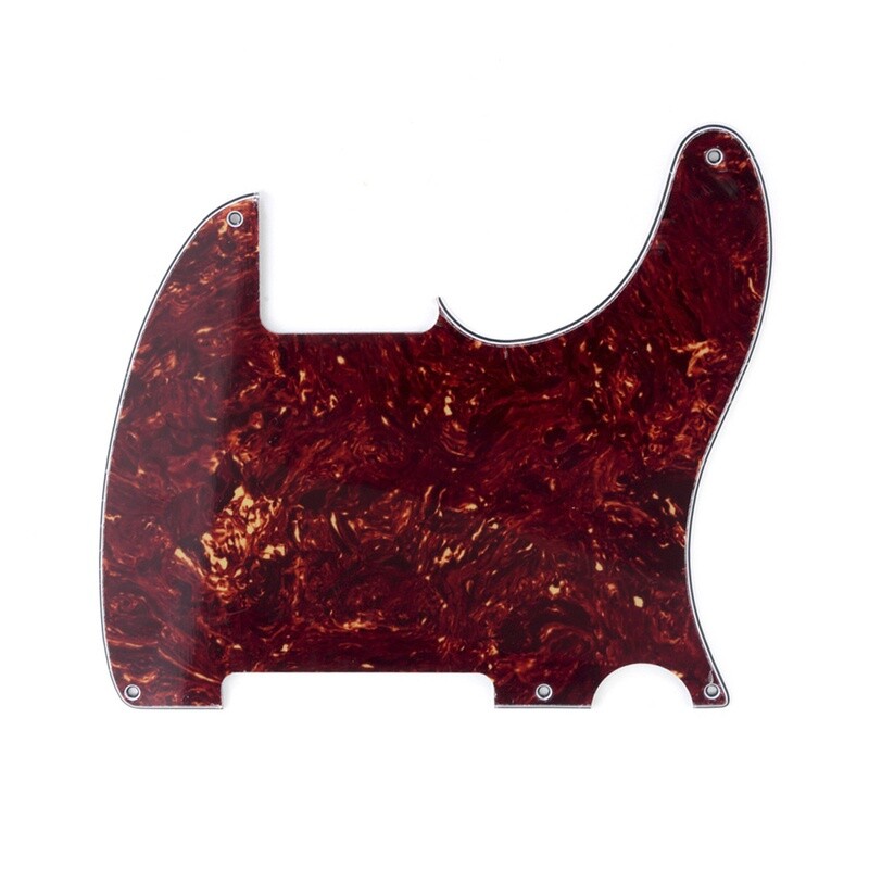 Brio Vintage Esquire 5 Hole Tele® Pickguard RH 4 Ply Brown Tortoise