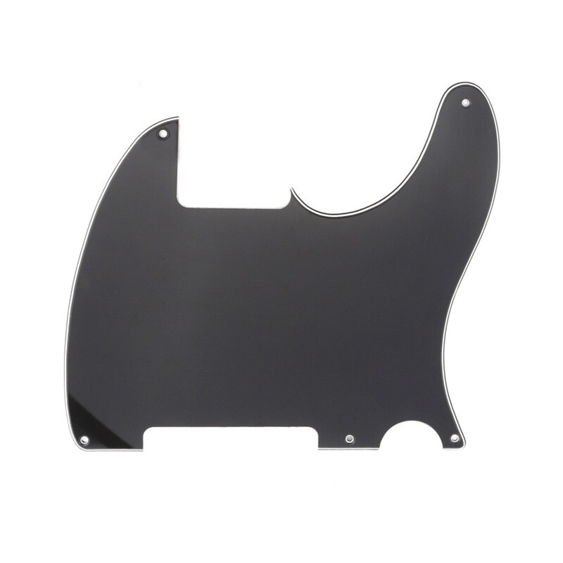 Brio Vintage Esquire 5 Hole Tele® Pickguard RH 3 Ply Black