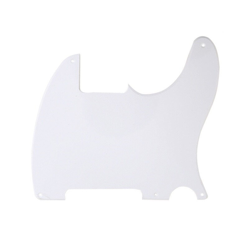 Brio Vintage Esquire 5 Hole Tele® Pickguard RH 1 Ply White
