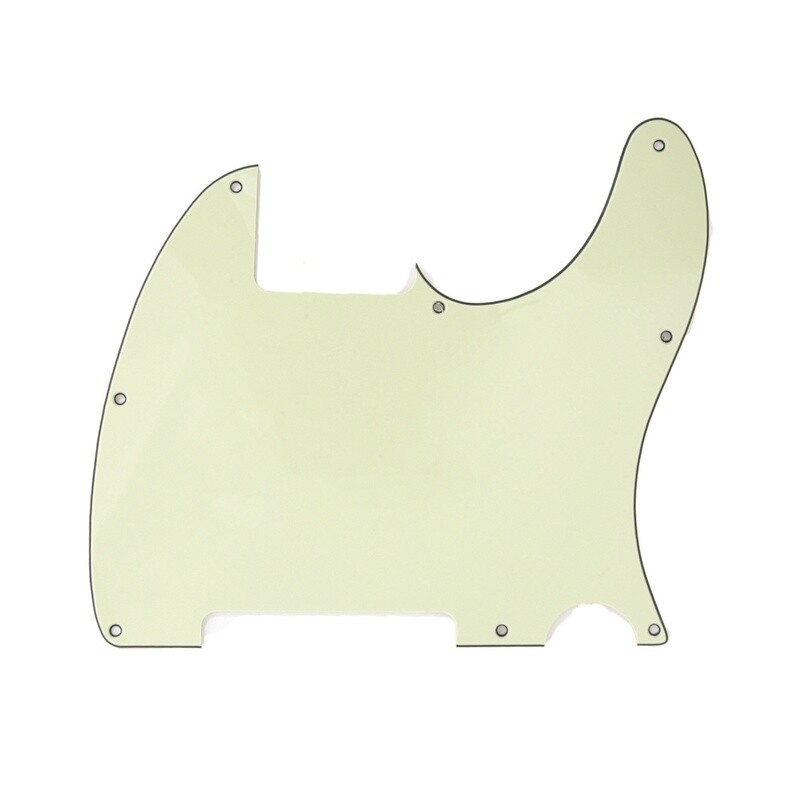 Brio Vintage Esquire 8 Hole Tele® Pickguard RH 3 Ply Mint Green