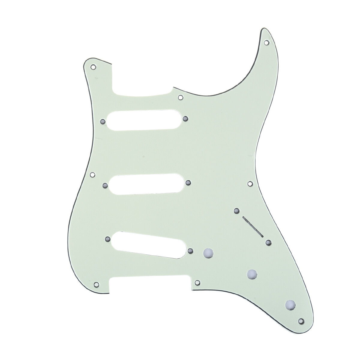 Brio 8-Hole 57 Vintage Style Strat SSS Pickguard for American Stratocaster, 3 ply Mint Green