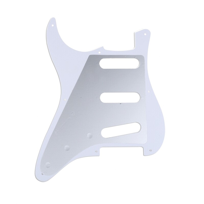 Brio 8-Hole 57 Vintage Style Strat SSS Pickguard for American Stratocaster, 4 ply Vintage Tortoise
