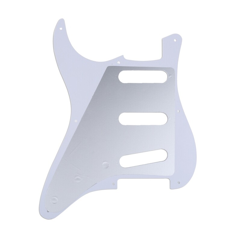 Brio 8-Hole 57 Vintage Style Strat SSS Pickguard for American Stratocaster, 4 ply Modern Brown Tortoise