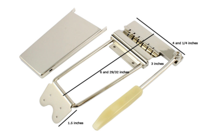 Gibson Maestro Vibrola ロング・レプリカ クローム Gibson Long Vibrola Tremolo Maestro Tailpiece Chrome Plated