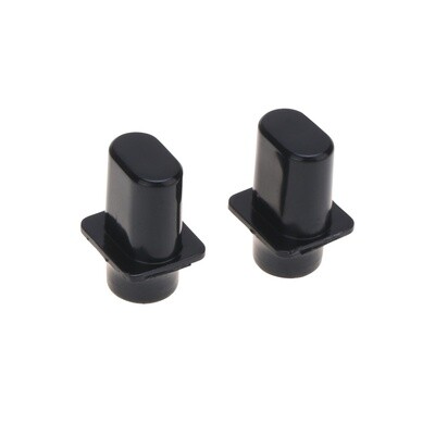 2 x USA Size Telecaster Top Hat Switch Tip ( CRL ) BLACK