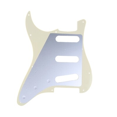 Brio SSS Strat® Pickguard 11-Hole 62 Vintage Style American Stratocaster 62, 3 Ply Cream