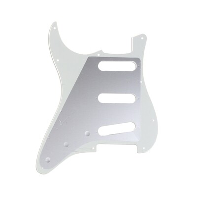 Brio SSS Strat® Pickguard 11-Hole 62 Vintage Style American Stratocaster 62, 3 Ply Parchment ( Aged White )