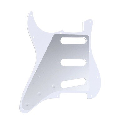 Brio SSS Strat® Pickguard 11-Hole 62 Vintage Style American Stratocaster 62, 1 Ply Gloss White