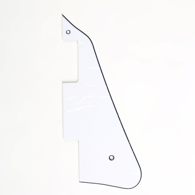 Brio- Gibson® Les Paul® Pickguard Modern Style 3 Ply White