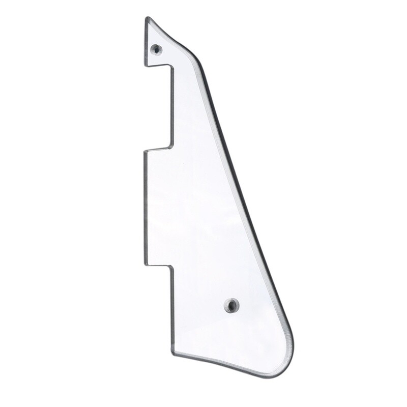 Brio- Gibson® Les Paul® Pickguard Modern Style 1 Ply Silver Mirror Acrylic