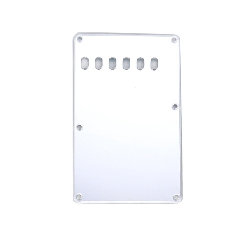 Brio Vintage Back Plate Tremolo Cover Silver Mirror Acrylic fits American/Mexican Fender®Strat® Fit